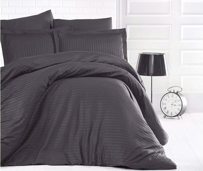 

Комплект постельного белья Царский Дом Графит страйп-сатин 145х215 см