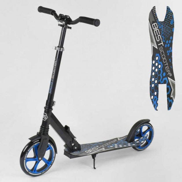 

Самокат 49716 Best Scooter, черный с синим