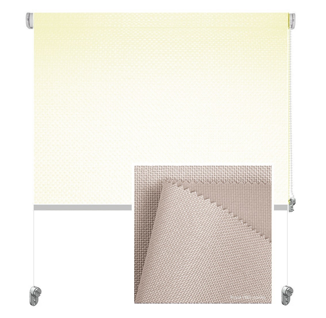 

Тканевая роллета ROLGROUP Mini Set Royal 95x160 ванильная