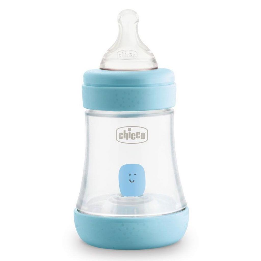 

Бутылочка для кормления Chicco пластиковая Perfect 5 с силиконовой соской 0м+ 150 мл Голуба (20211.20.40)
