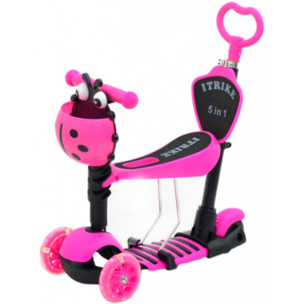 

Самокат iTrike Maxi JR 5 в 1 pink (JR 3-026-B pink)