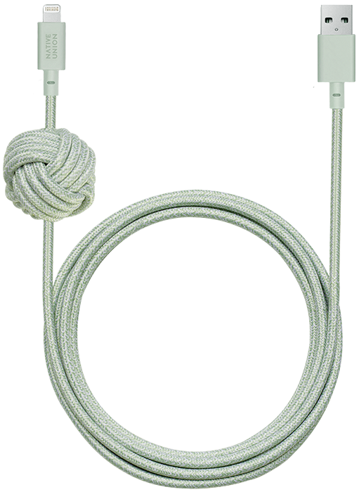

Native Union Night кабель Lightning Sage (3 m) (NCABLE-L-GRN-NP)