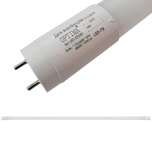 

Лампа Т8 Led-Story 18W 2700Lm 6500К 1.2м холодный белый