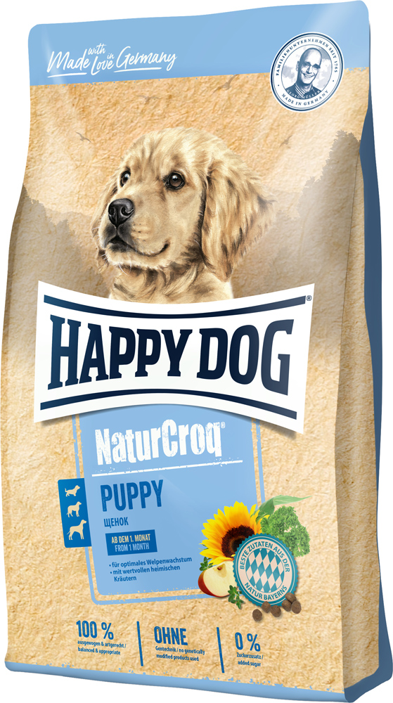

Сухой корм Happy Dog Naturcroq Welpen для щенков всех пород 15 кг