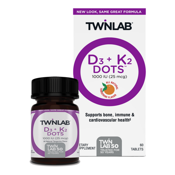 

Витамин д3 + к2 Twinlab D3 + K2 Dots 1000 IU (25 mcg) 60 таблеток