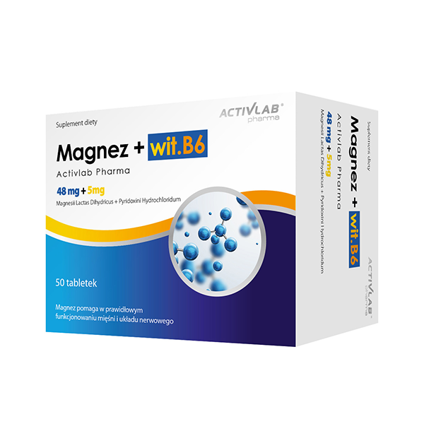 

Магний Б6 Activlab Magnez + Vit B6 50 капсул