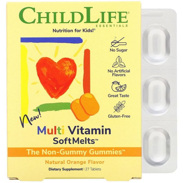 

Мультивитамины Для Детей ChildLife Multi Vitamin 27 таблеток natural orange