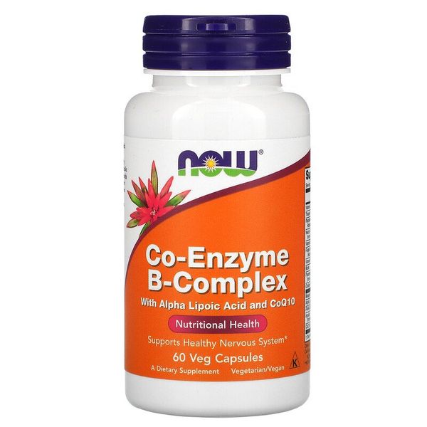 

Комплекс витаминов группы Б Now Foods Coenzyme B-Complex 60 капсул