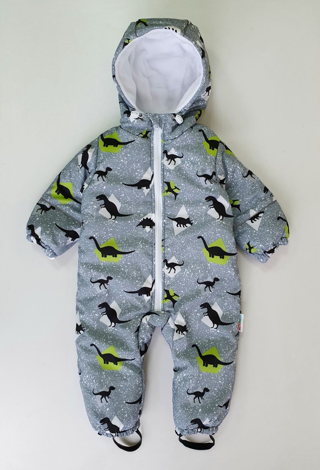 

Зимний комбинезон "Дино" Activekids 80-86 см 12-18 мес серый