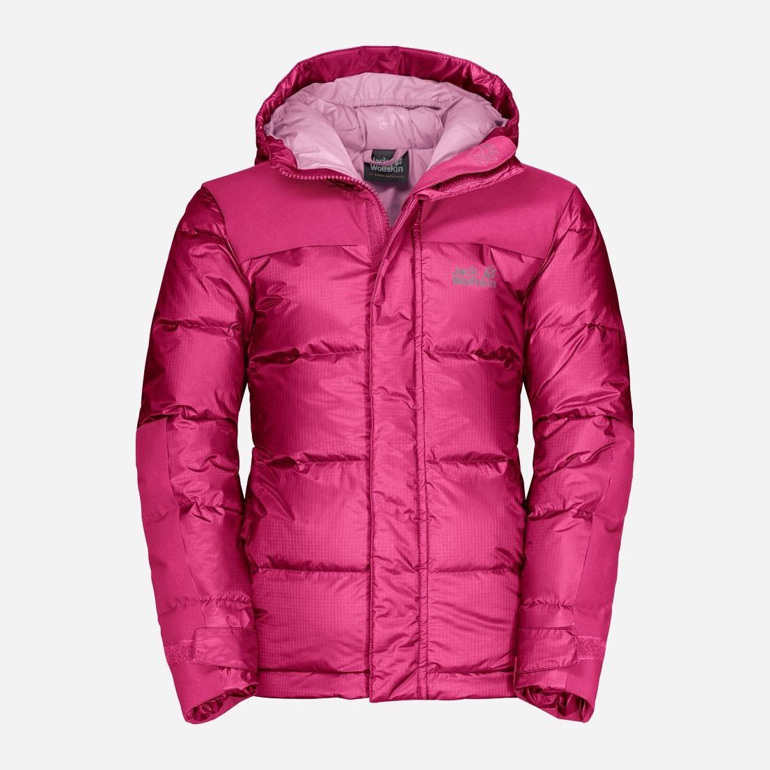 Акция на Зимняя куртка-пуховик Jack Wolfskin Mount Cook Jacket Kids 1608131-2054 176 см Розовая (4060477299945) от Rozetka UA