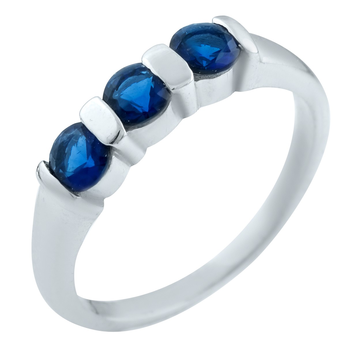 

Серебряное кольцо jill с сапфиром nano 18.5 размер