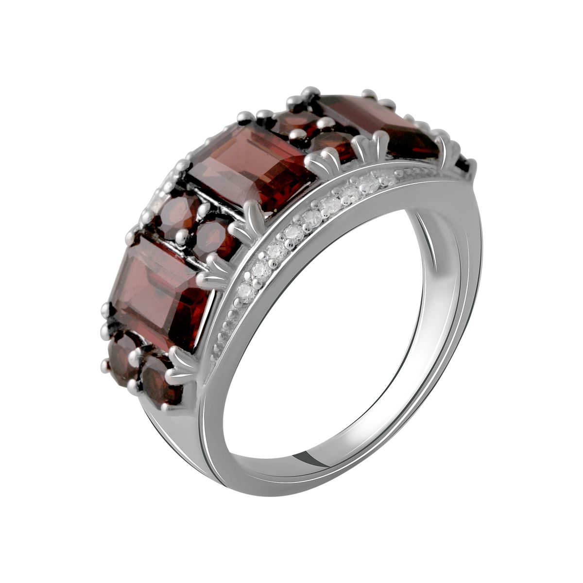 

Серебряное кольцо jill с натуральным гранатом 5.17ct 18.5 размер
