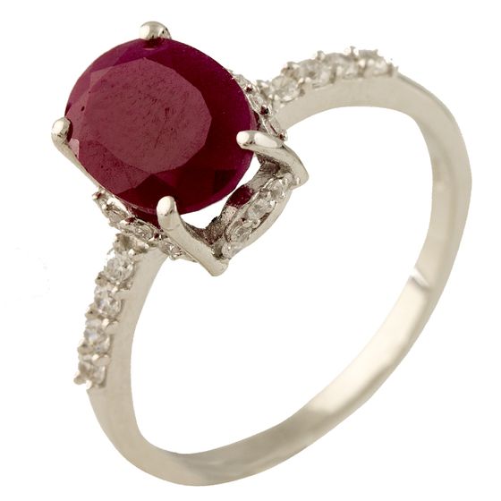 

Серебряное кольцо jill с натуральным рубином 2.848ct 17.5 размер