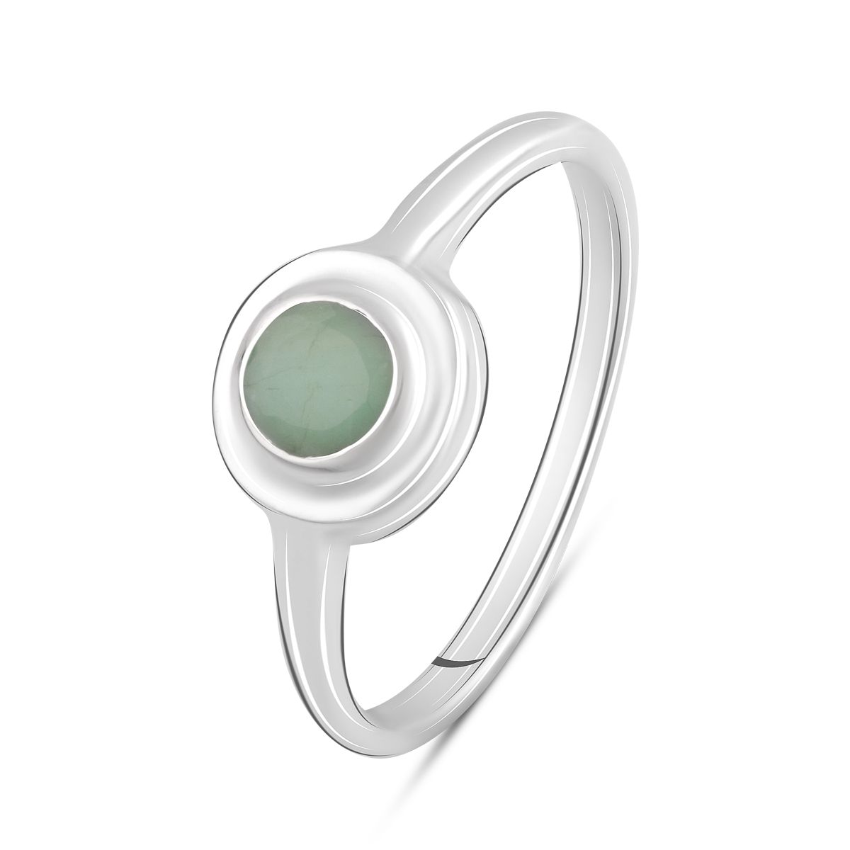 

Серебряное кольцо jill с натуральным изумрудом 0.408ct 19 размер