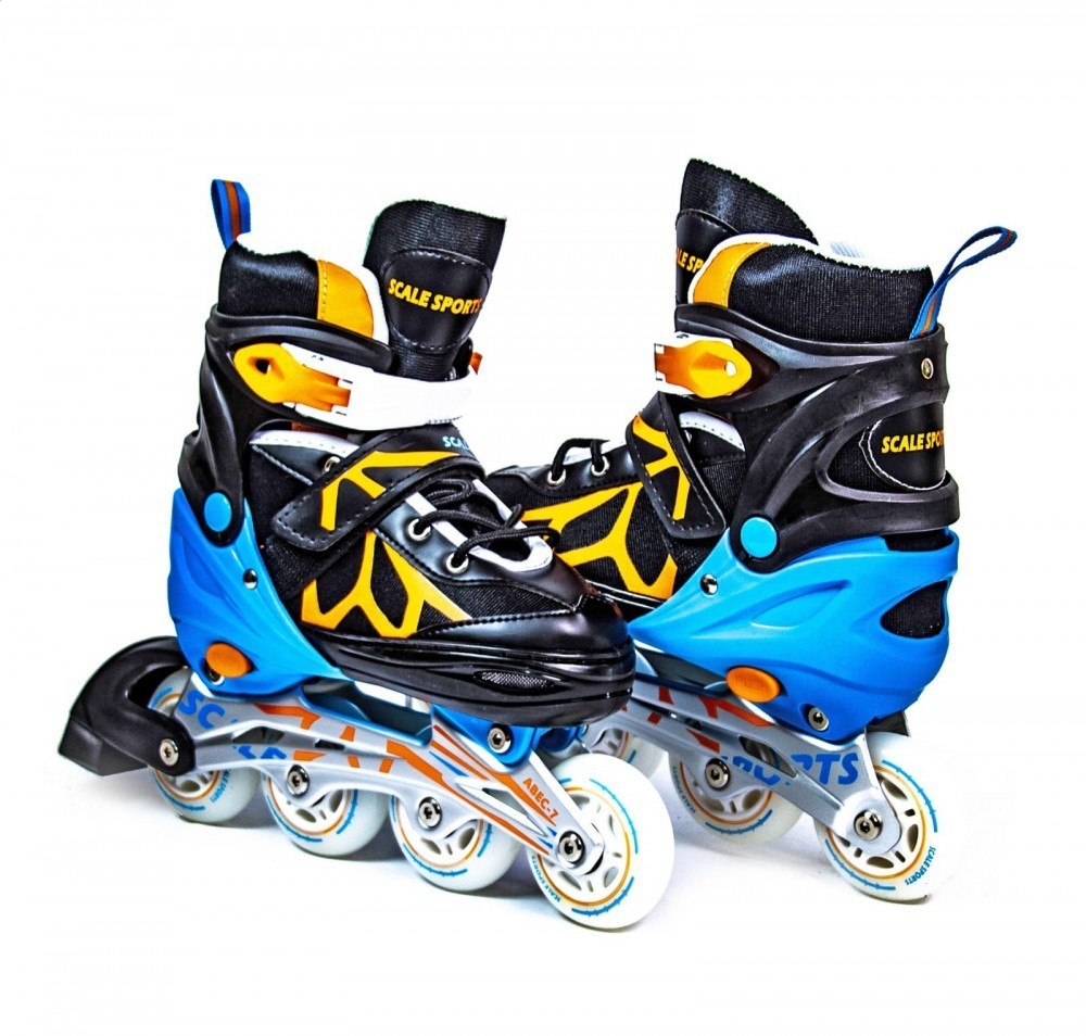 

Ролики Scale Sports LF 601A черно-оранжевые, размер 38-41
