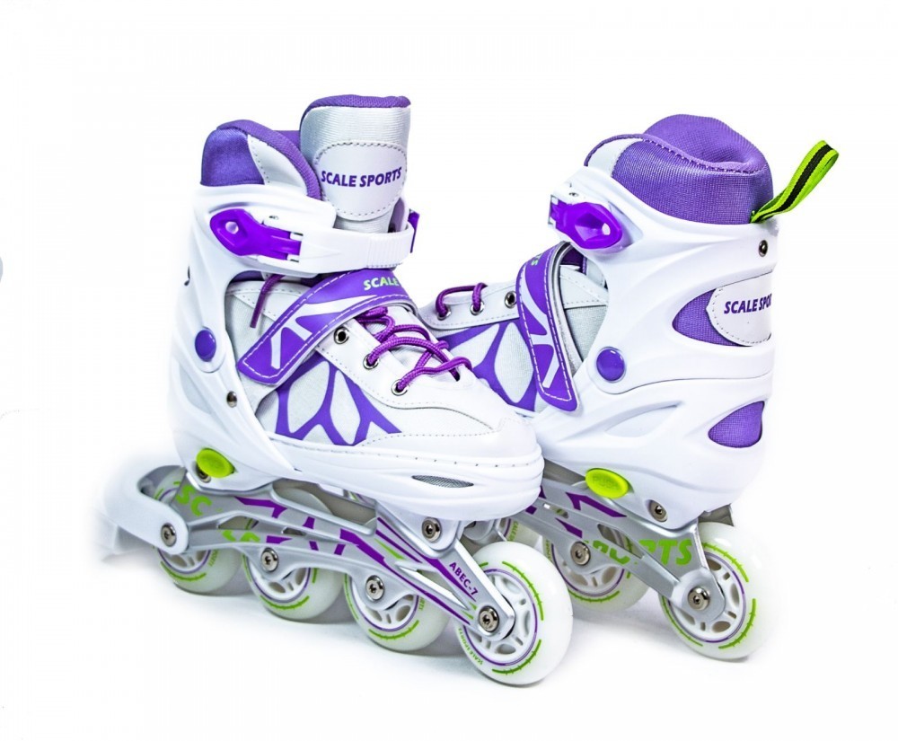 

Ролики Scale Sports LF 601A бело-фиолетовые, размер 38-41