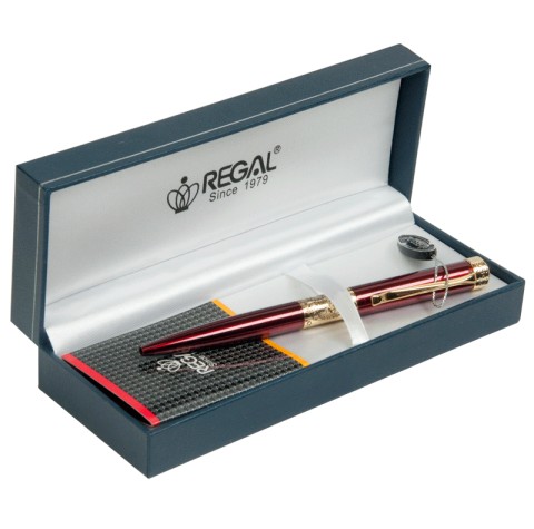 

Шариковая ручка Regal в подарочном футляре бордовая (R35501.L.B)