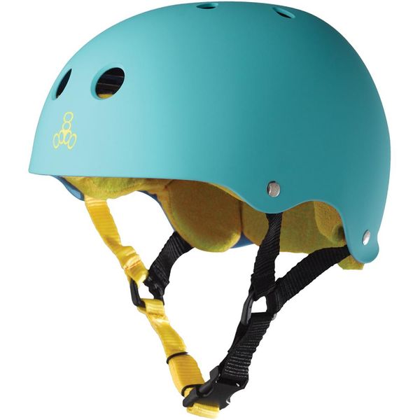 

Шлем защитный Triple8 Sweatsaver Helmet Baja Teal р. L 56-58 см (mt4167)