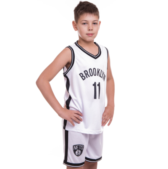 

Форма баскетбольная детская NBA BROOKLYN 11 SP-Sport 3578 XL (13-16 лет) Бело-черная (IN07619)