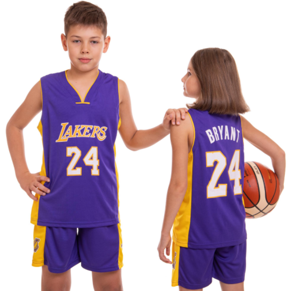 

Форма баскетбольная подростковая SP-Sport NBA LAKERS 24 CO-0038 S (6-8 лет) Фиолетово-желтая (IN07661)