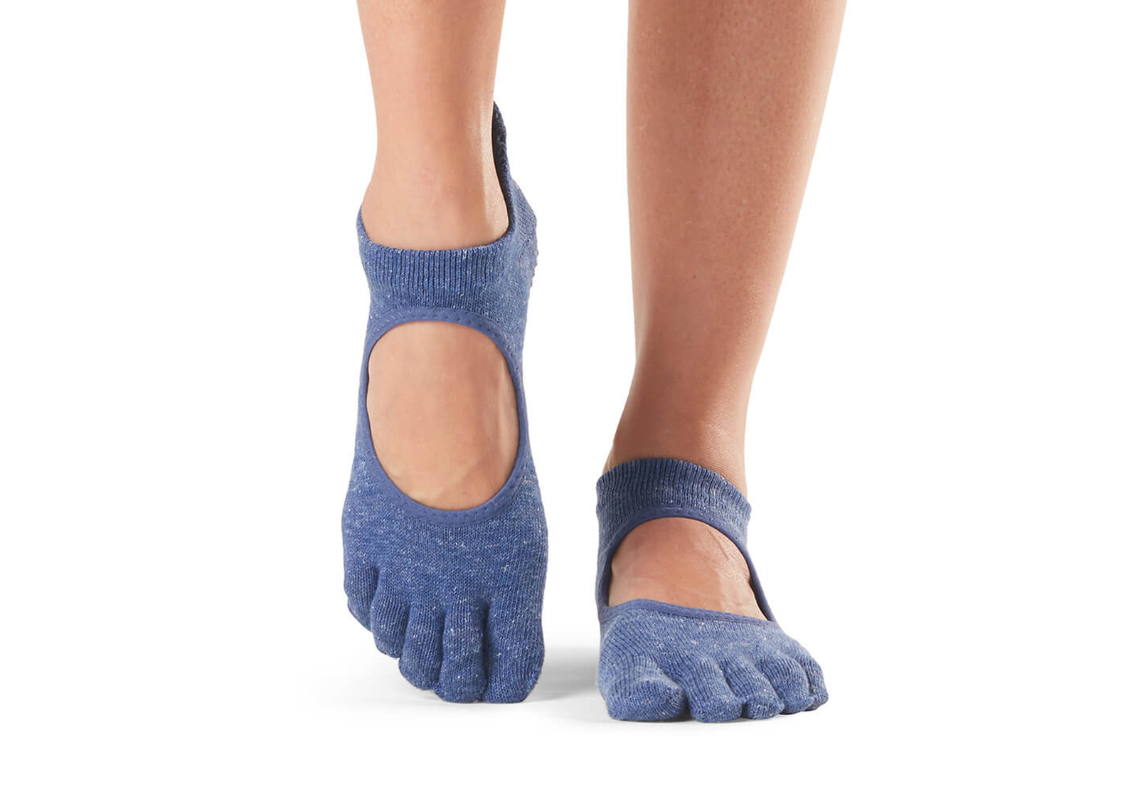 

Носки для йоги ToeSox Full Toe Bellarina Grip Navy S (36-38.5)