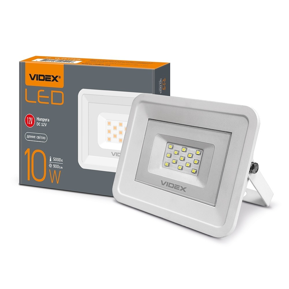 

LED прожектор VIDEX Fe 10W 5000K 12V