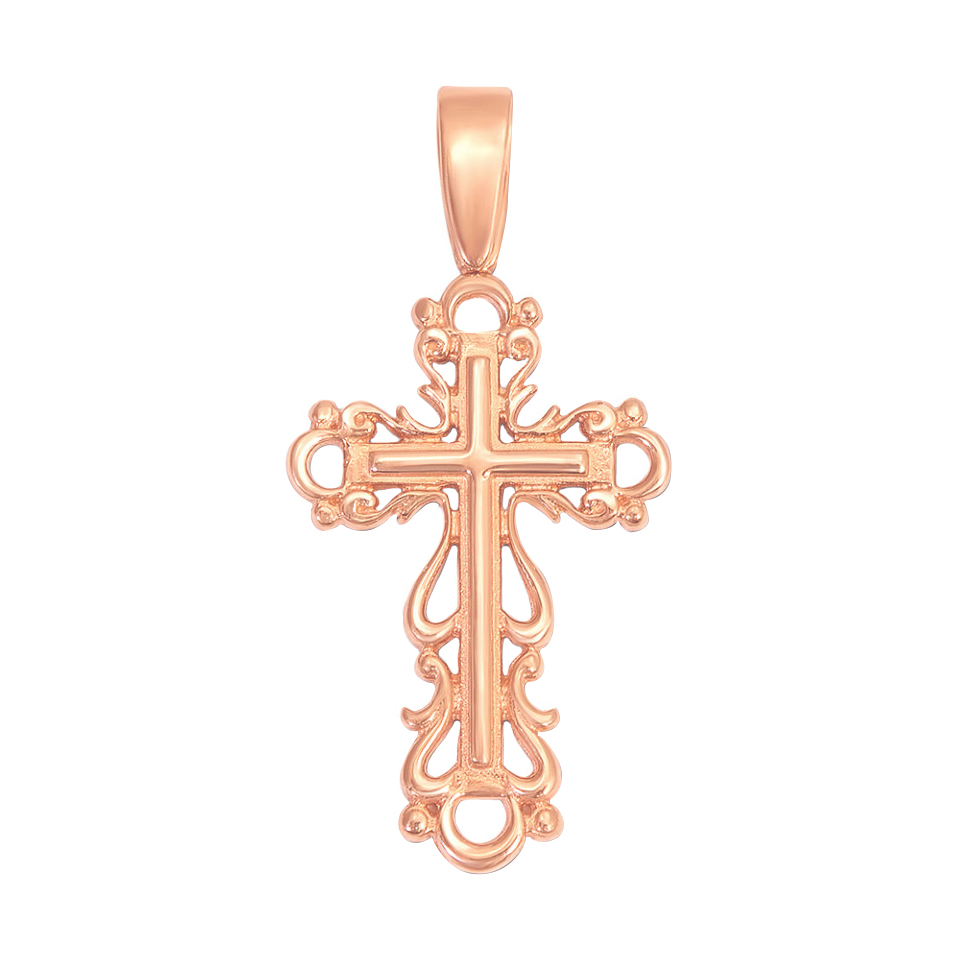 

Крестик в красном золоте Красота вокруг нас 000126761