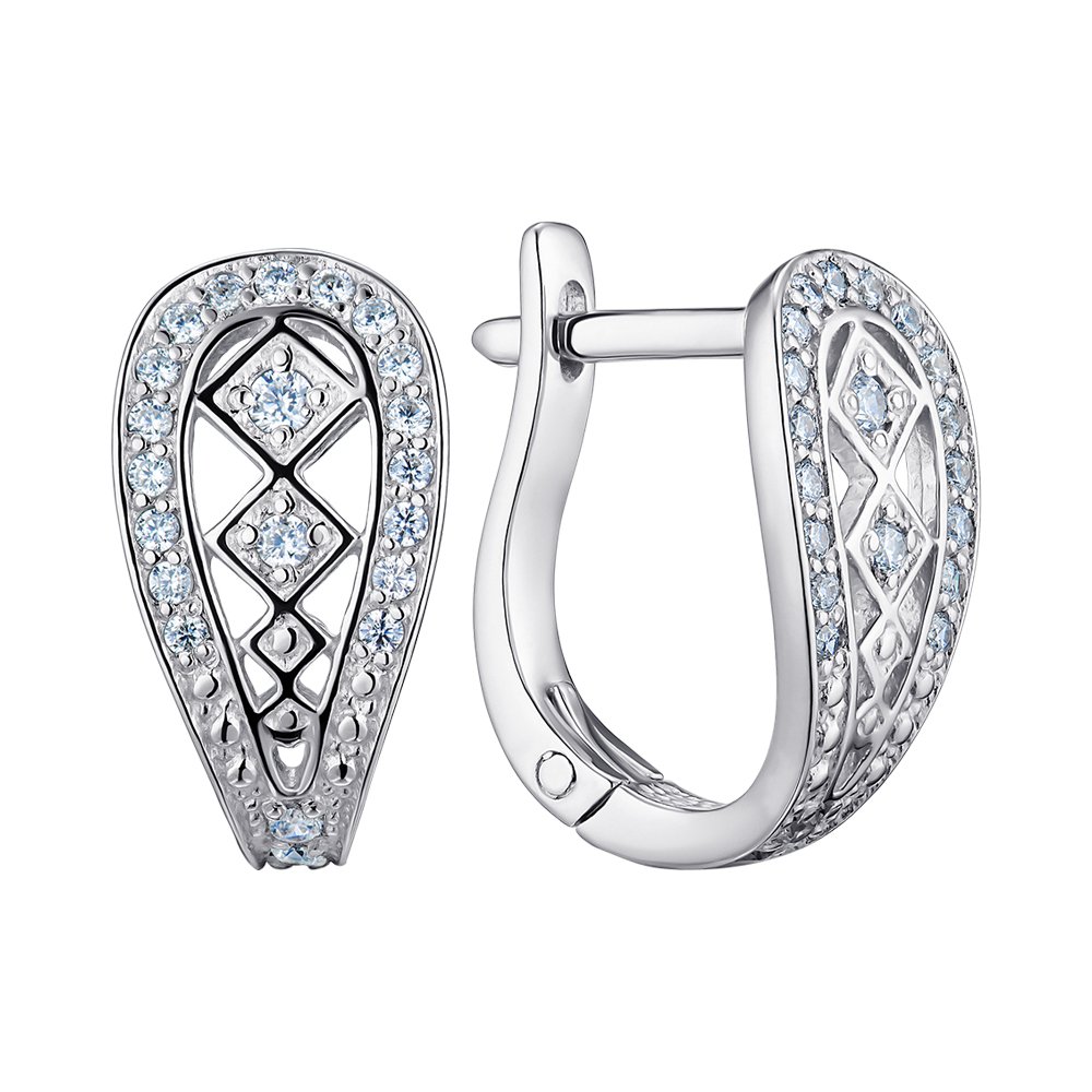 

Серебряные серьги с фианитами 000149307