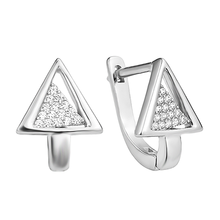 

Серебряные серьги с кристаллами циркония 000130371