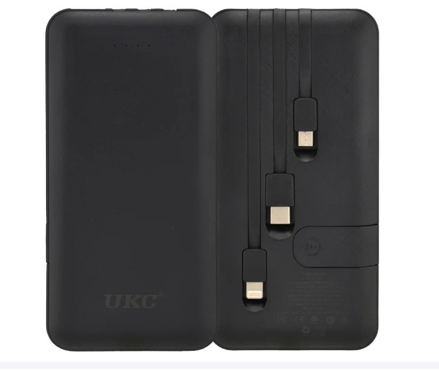 

УМБ Power Bank UKC LP303 Вlack 10000 mAh + переходники