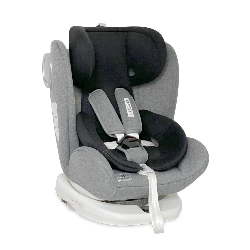 

Автокресло Lorelli Lusso + sps + Isofix 0+/1/2/3 (0-36 кг) Серый