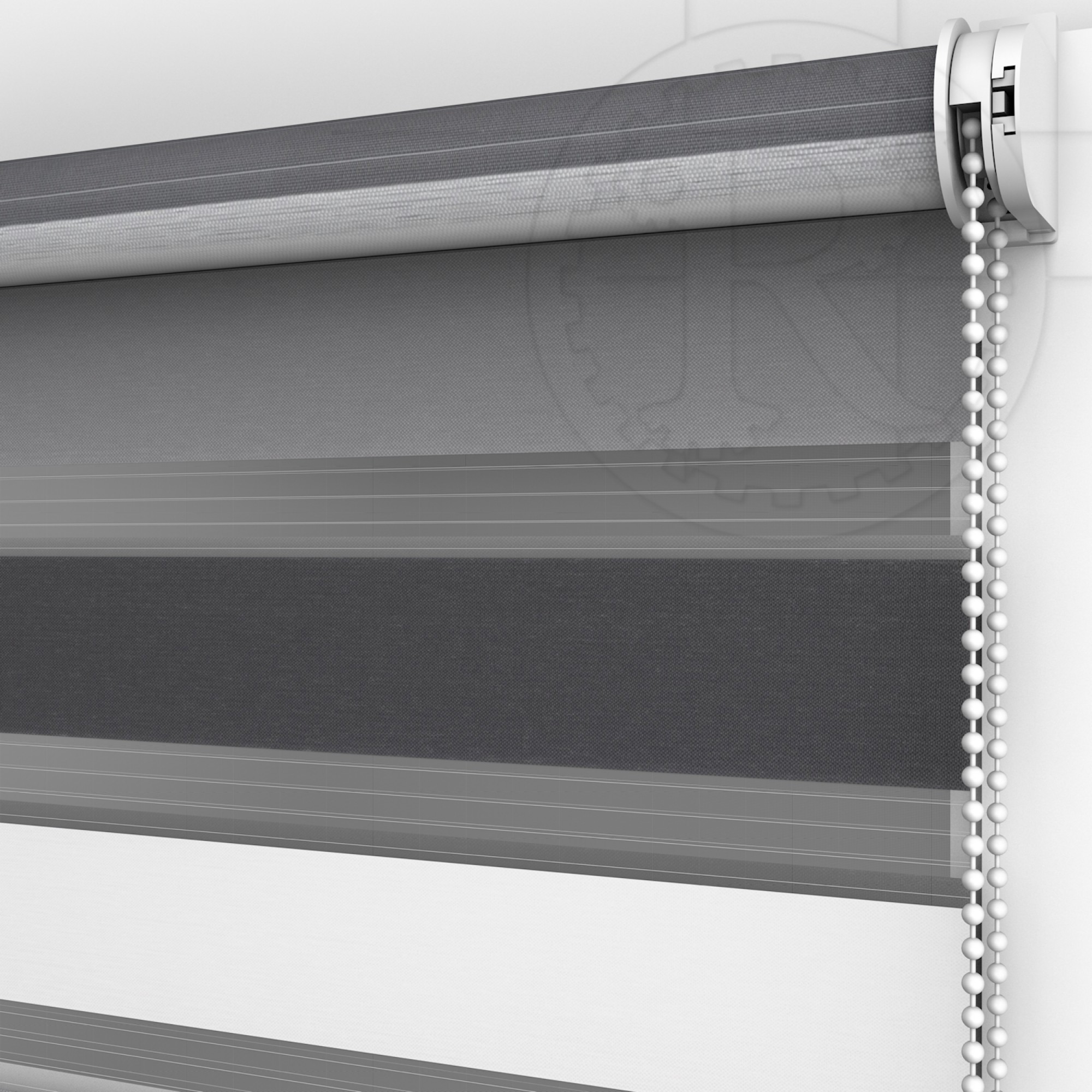 

Жалюзи День-Ночь Bahama 2002 White - Gray - Anthracite 62.5 x 160 см