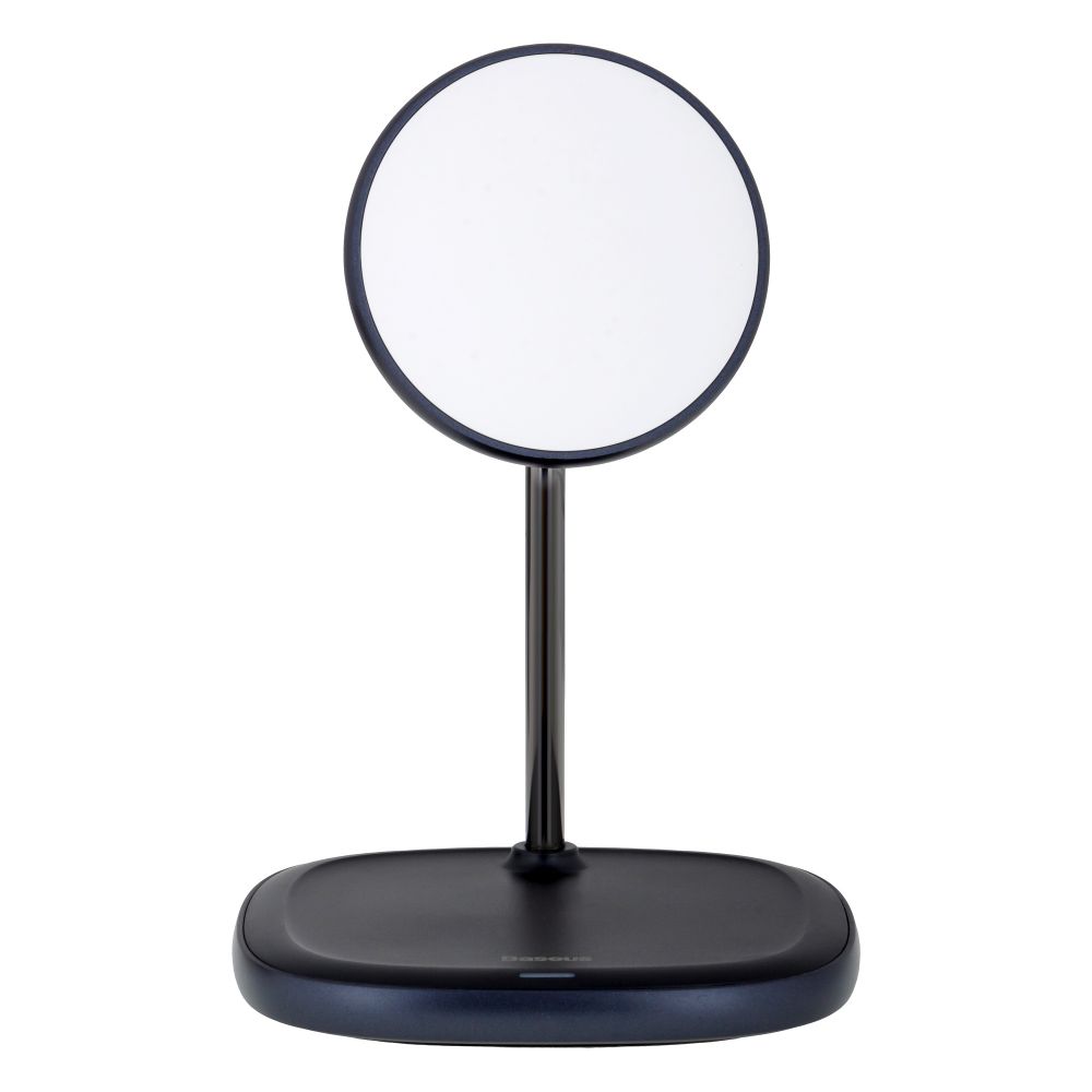 

Беспроводная зарядка-подставка для iPhone 12 Series быстрая 15W Baseus Swan Magnetic Desktop Bracket - Черная
