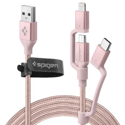 

Дата кабель USB 2.0 AM to Lightning + Micro 5P + Type-C Essential gold Spigen