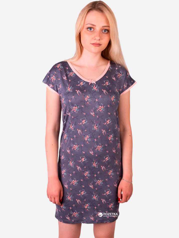 

Ночная рубашка НатаЛюкс 84-2011 40-42 Темный цветок