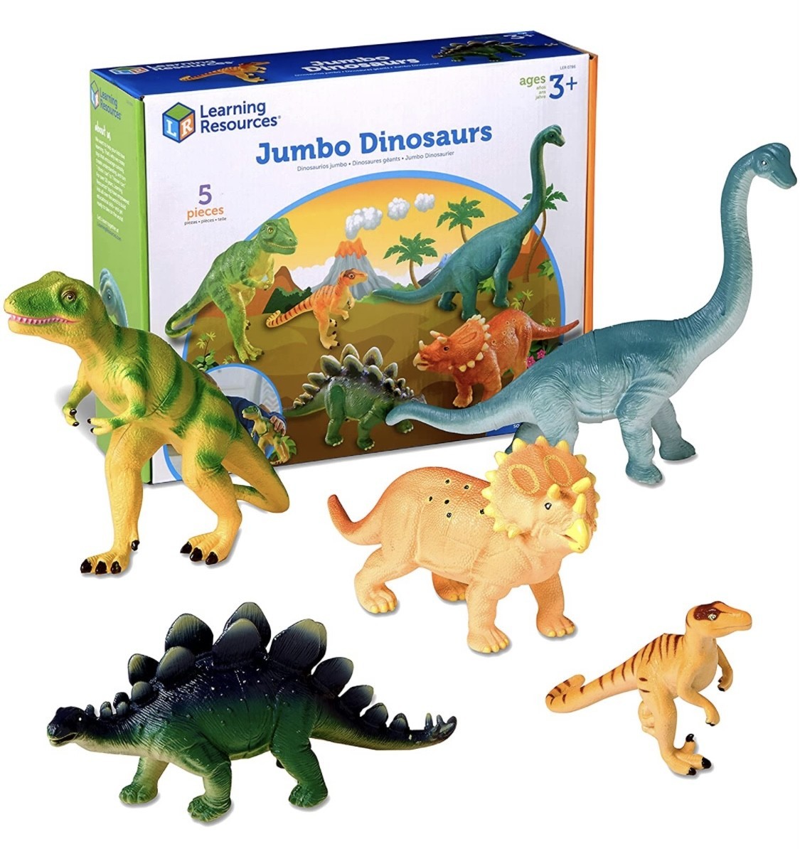

Jumbo Dinosaurs Большие игровые фигурки динозавров Learning Resources