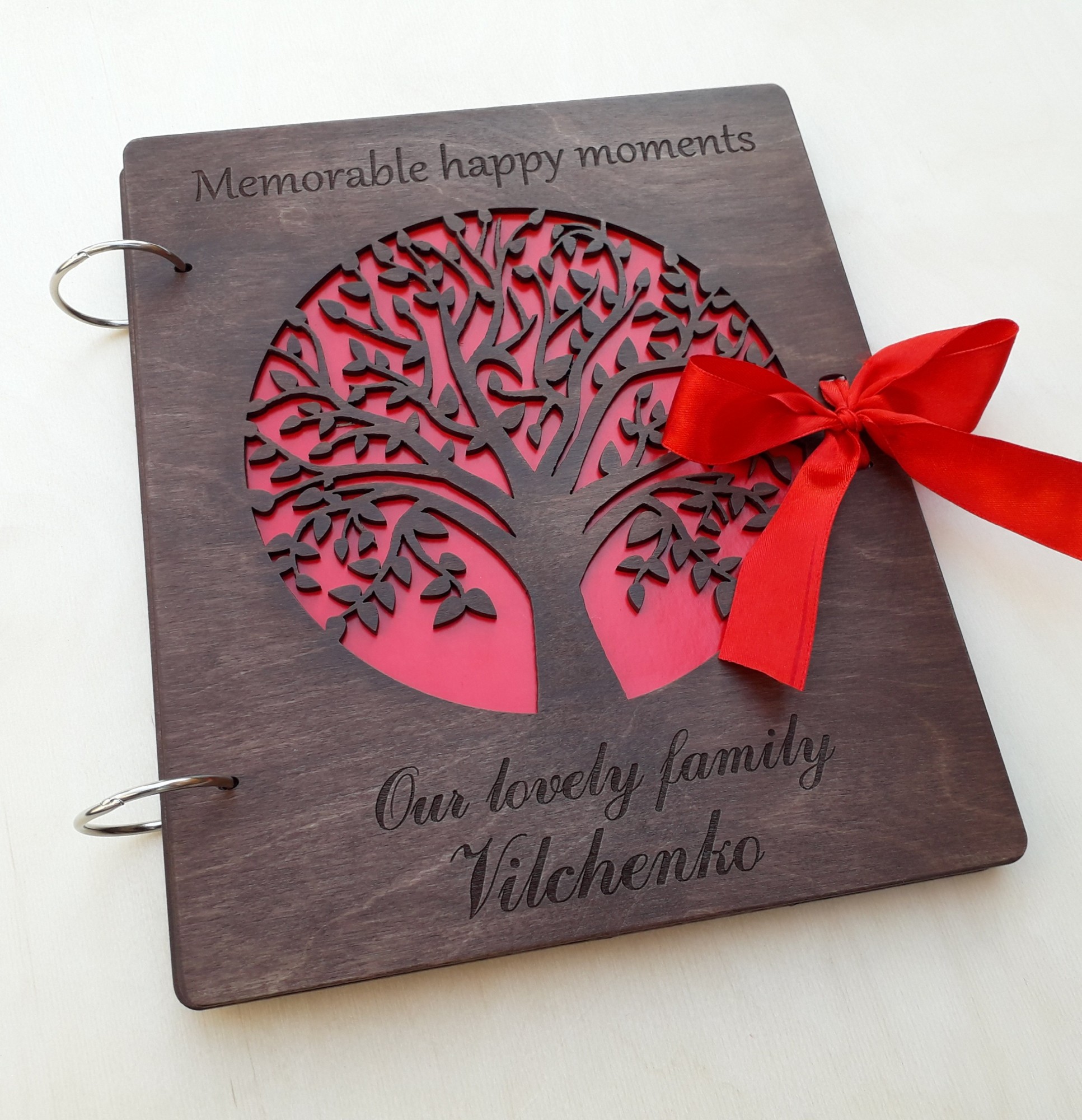 

Фотоальбом з дерева Memorable happy moments