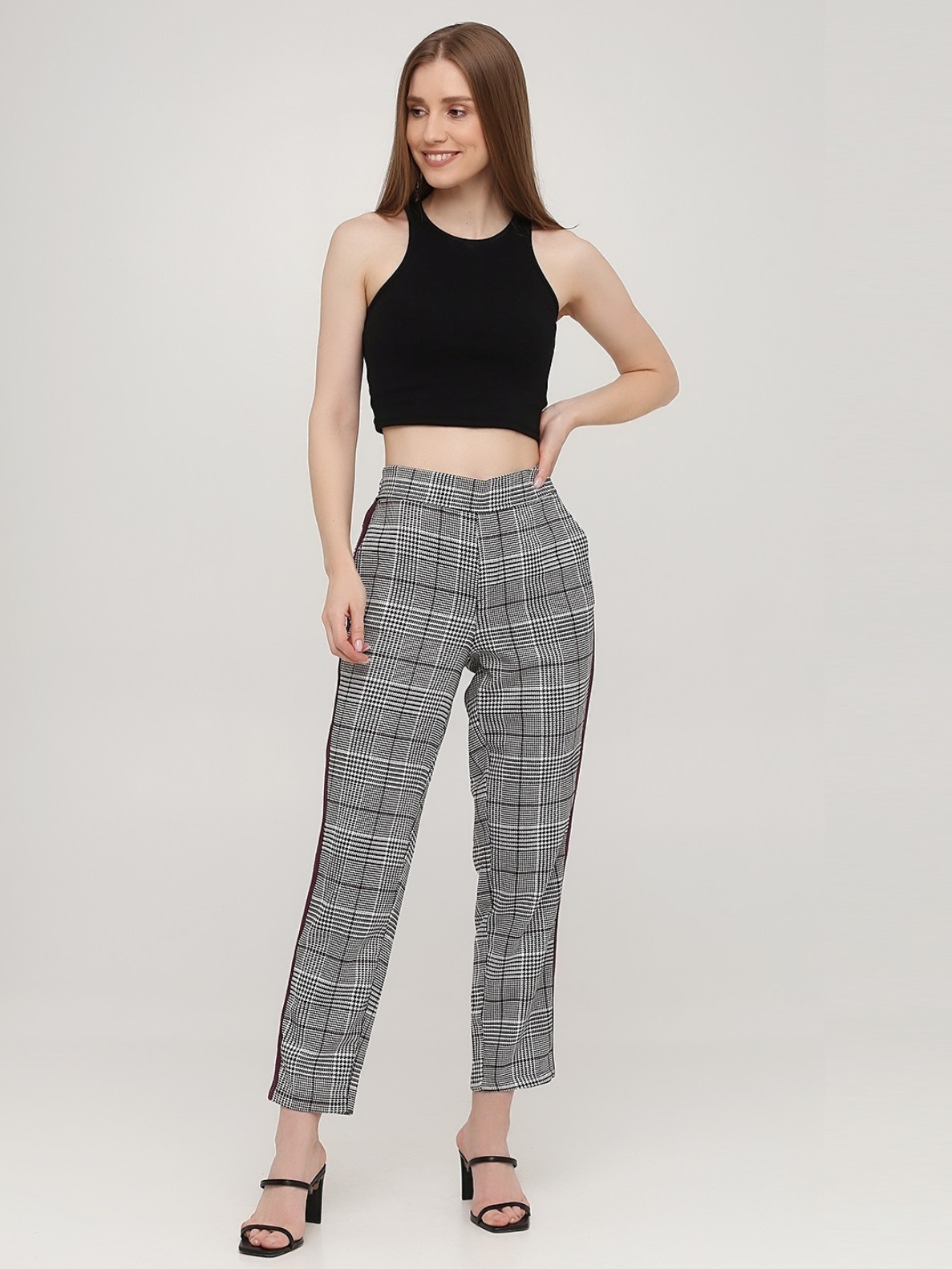 

Брюки BEBE PLUS 23212  Клетка, Брюки BEBE PLUS 23212 S Клетка