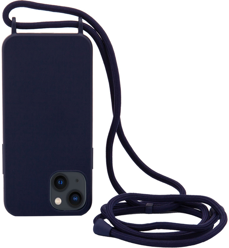 

Панель Necker на шнурке для Apple iPhone 13 Navy Blue (NCRR-13-NB)