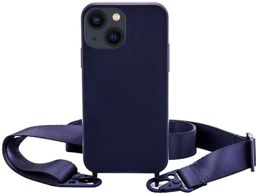 

Панель Necker на ремешке для Apple iPhone 13 Navy Blue (NCRB-13-NB)