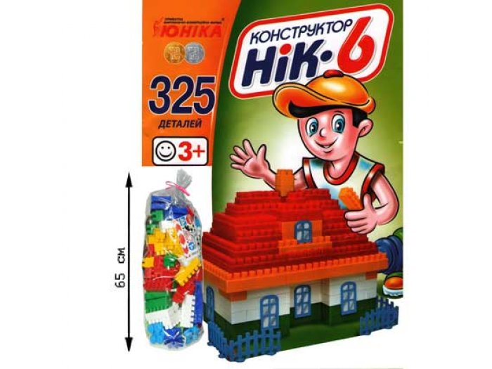 

Конструктор Ник-6, Юника, 325 дет.