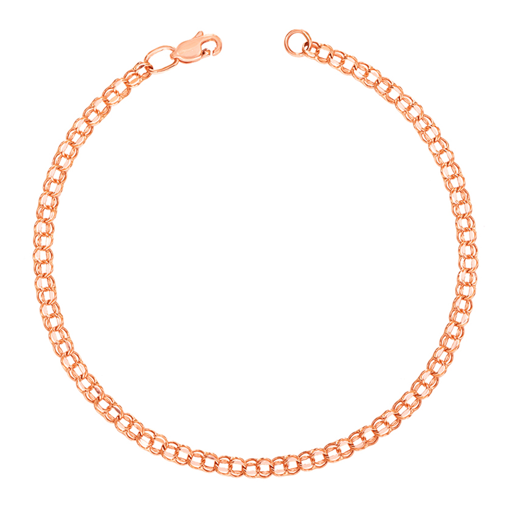 

Браслет из красного золота, 2.5mm 000106388 21 размера