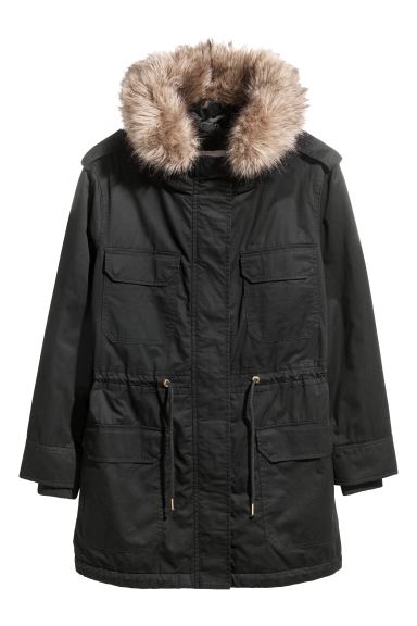 

Парка H&M  Черный, Парка H&M 52 Черный
