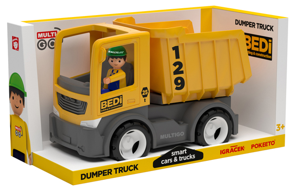

Іграшка MULTIGO Singl BUILD -DUMPER WITH DRIWER самоскид з водієм (27271)