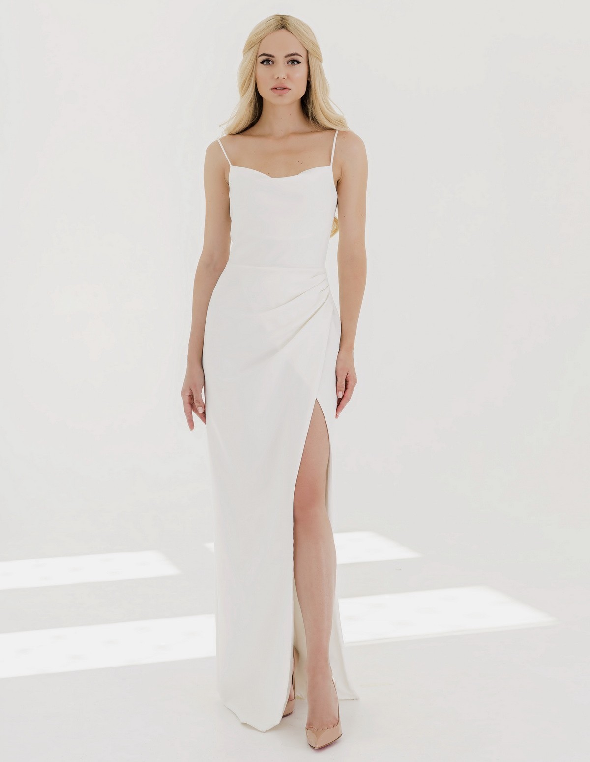

Вечернее платье Bridal Secret E2021-01L  белое, Вечернее платье Bridal Secret E2021-01L 38 белое