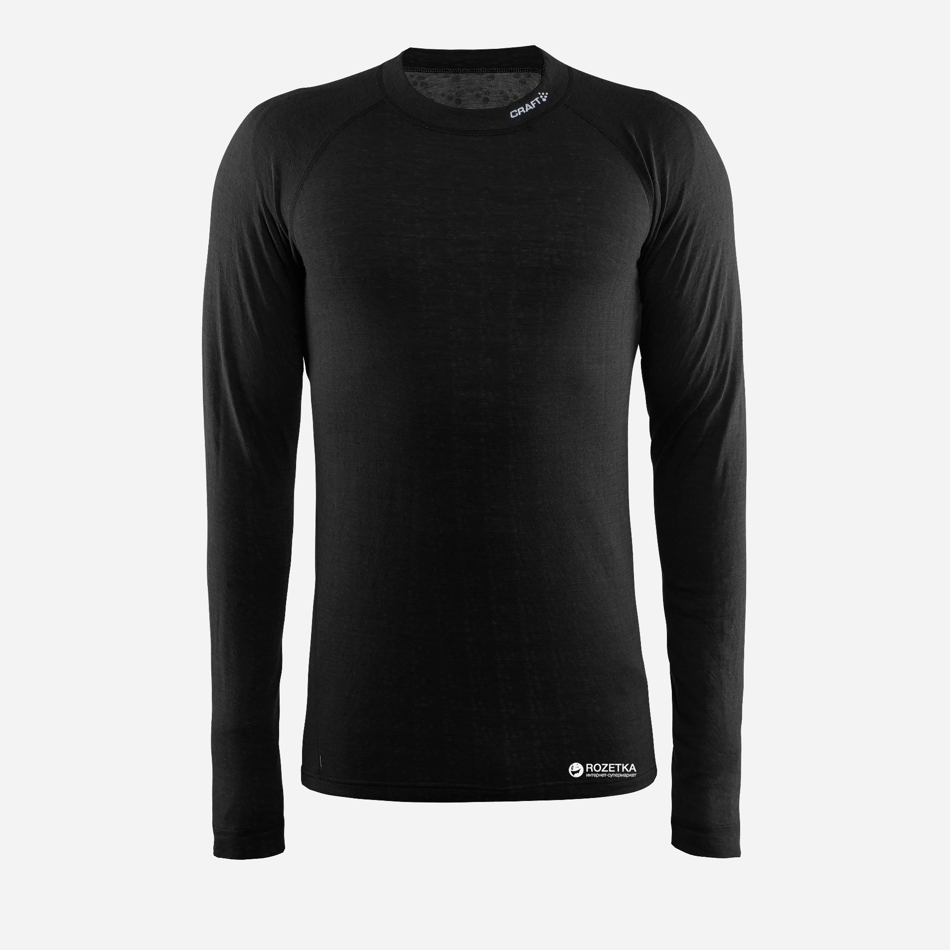 

Мужская футболка с длинными рукавами Craft Nordic Wool Crew Neck Man 1904116-9975 S Black/Dark Grey Mealange