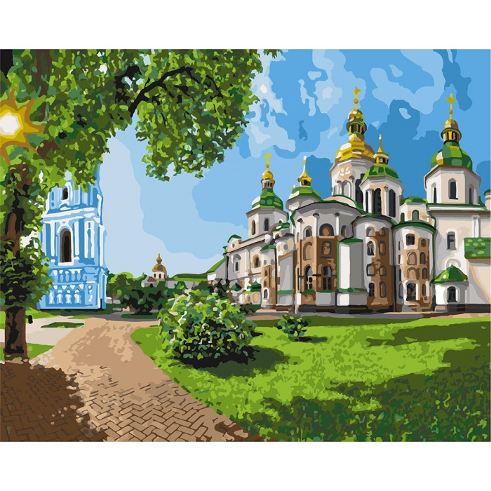 

Картина по номерам Идейка Городской пейзаж "София Киевская" 40х50 см КНО2831