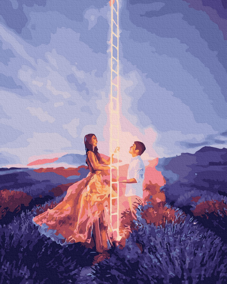 

Картина по номерам Rainbow Art "Лестница любви" GX39509-RA