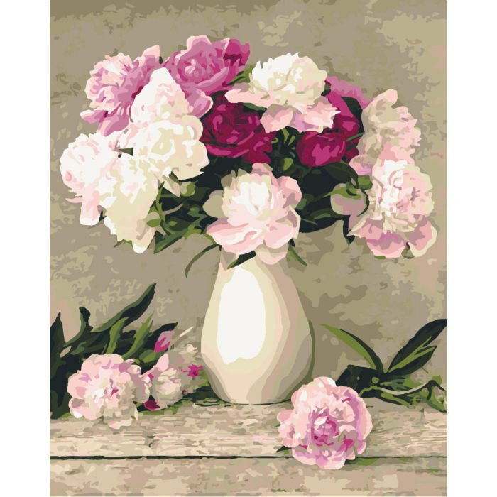 

Картина по номерам Идейка Букет "Украшение сада" 40х50 см KHO2084