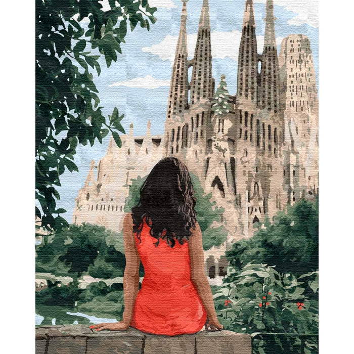 

Картина по номерам Идейка "Путешествуя Барселоной" 40х50 см KHO4746